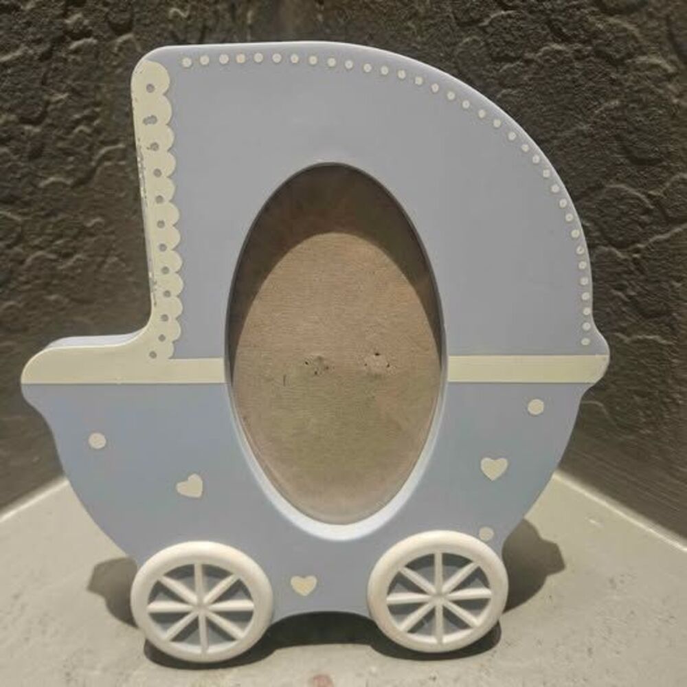 VINTAGE 1980's Baby Carriage Photo Frame